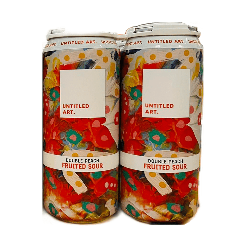 Untitled Art. Double Peach Fruited Sour Berliner Weiss Style Ale Beer 4-Pack - Vintage Wine & Spirits