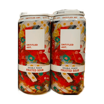 Untitled Art. Double Peach Fruited Sour Berliner Weiss Style Ale Beer 4-Pack - Vintage Wine & Spirits