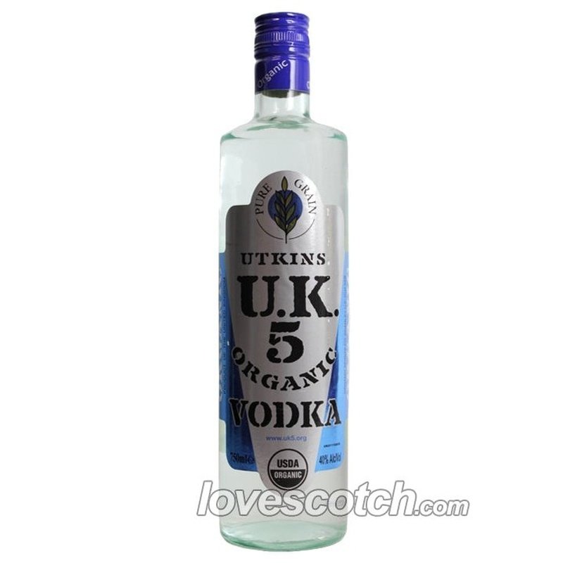 Utkins U.K. 5 Organic Vodka - Vintage Wine & Spirits