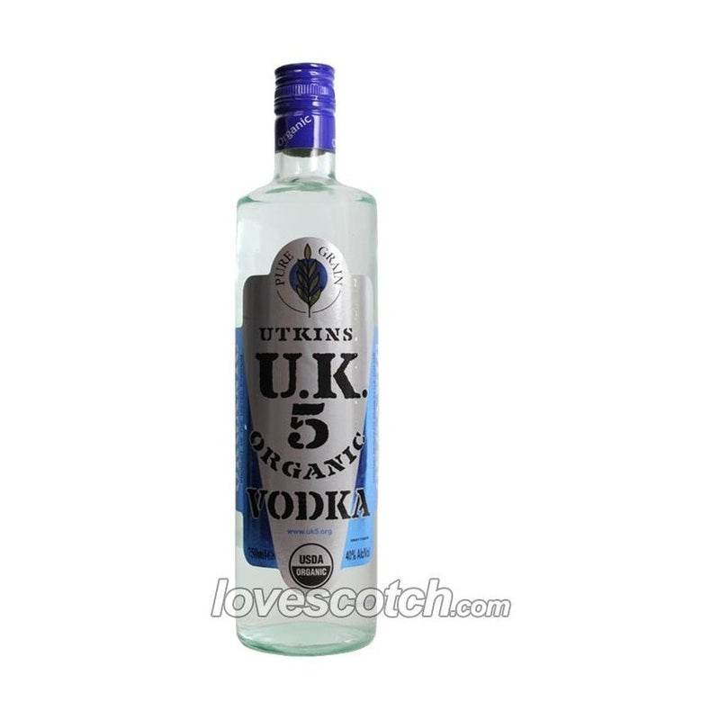 Utkins U.K. 5 Organic Vodka - Vintage Wine & Spirits