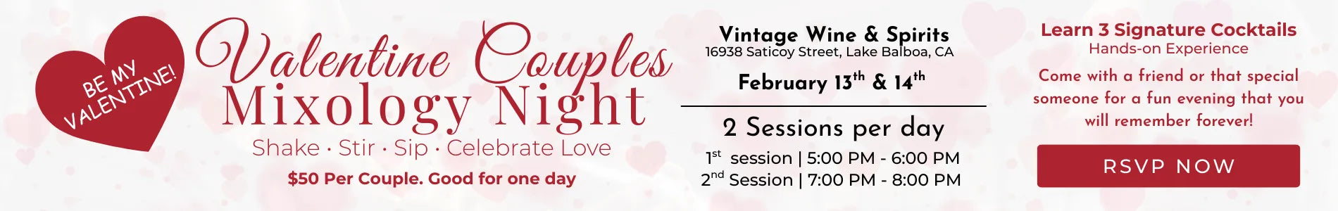 Valentine Couples Mixology Night