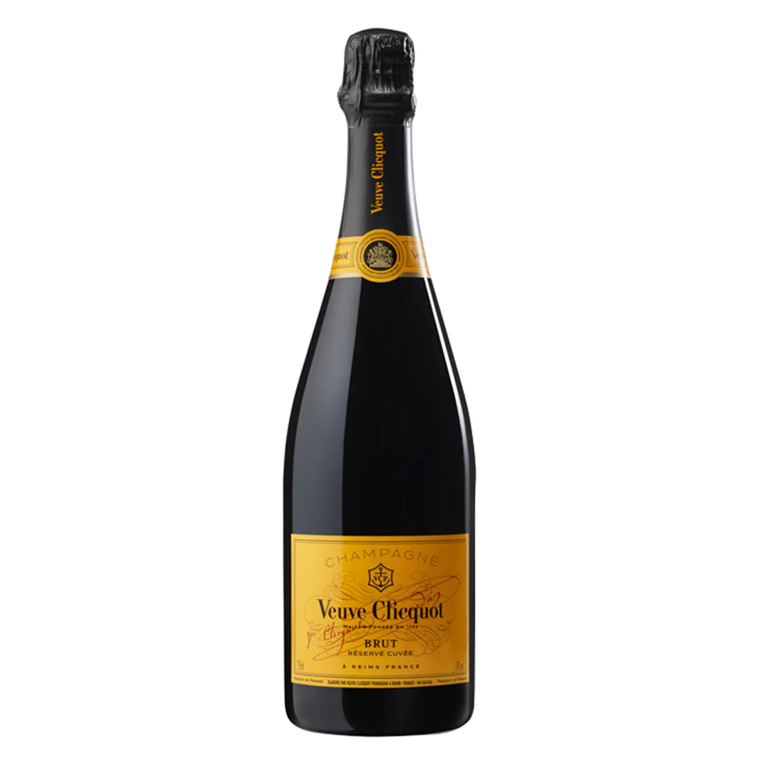 Veuve Clicquot Yellow Label Brut Reserve Cuvee Champagne Naked - Vintage Wine & Spirits