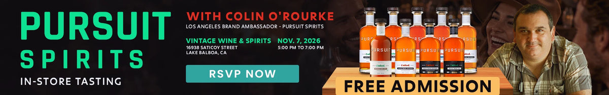 Vintage Wine and Spirits FREE Bourbon & Rye Tasting Featuring Pursuit Spirits
