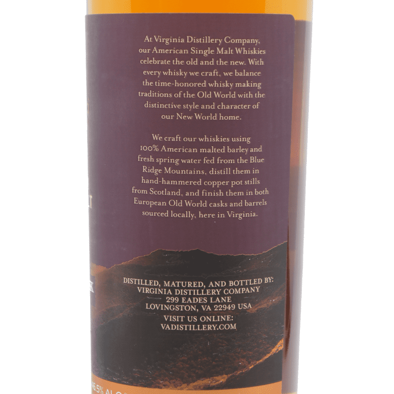 Virginia Distillery Co. Cabernet Cask Select American Single Malt Whisky - Vintage Wine & Spirits
