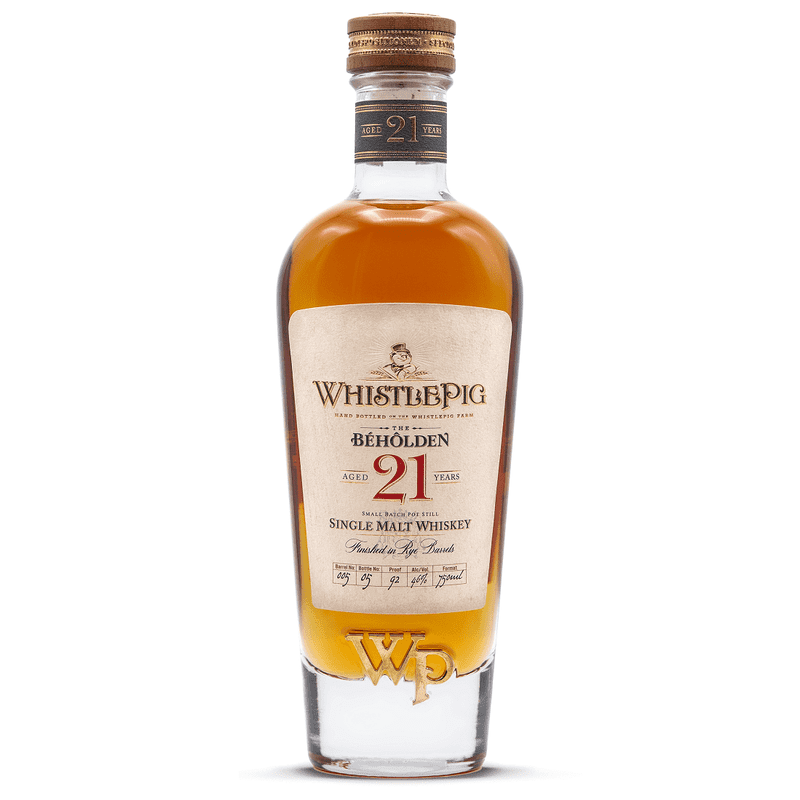 WhistlePig 21 Year Old 'The Beholden' Single Malt Whiskey - Vintage Wine & Spirits