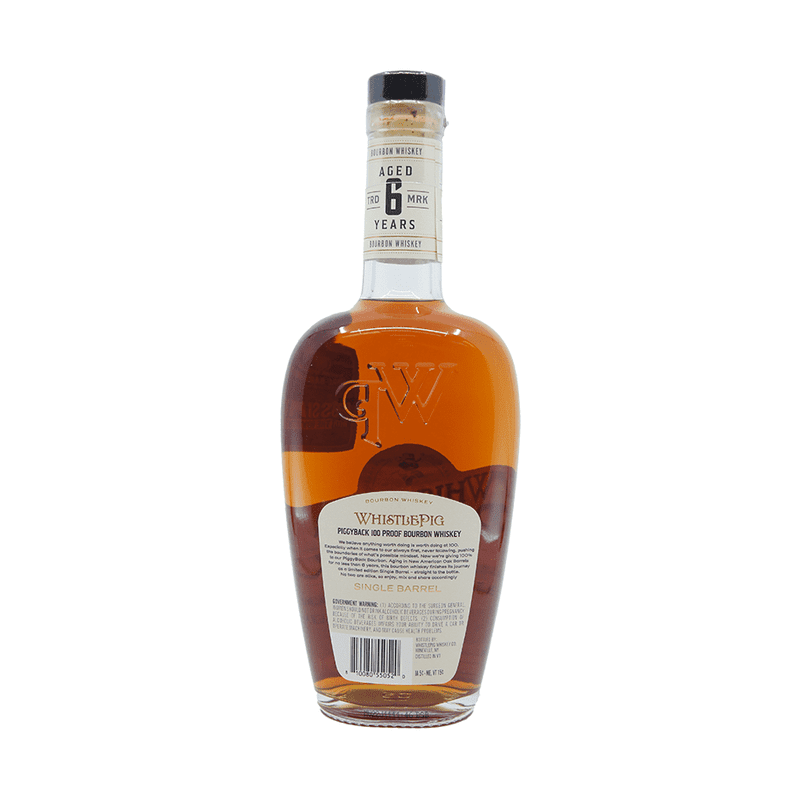 WhistlePig PiggyBack Bussin' With The Boys 6 Year Old Single Barrel Bourbon Whiskey - Vintage Wine & Spirits