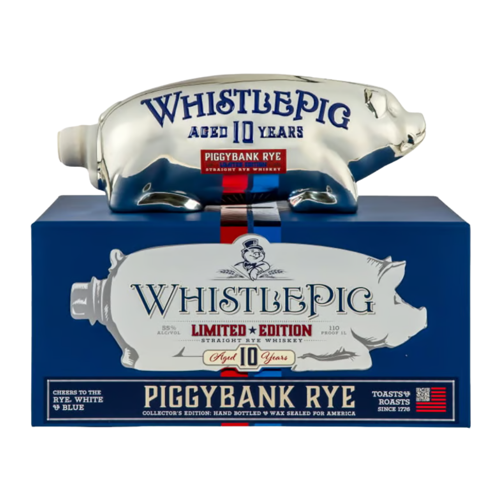 Whistlepig PiggyBank 10 Year Old RWB Rye Whiskey Liter - LoveScotch.com