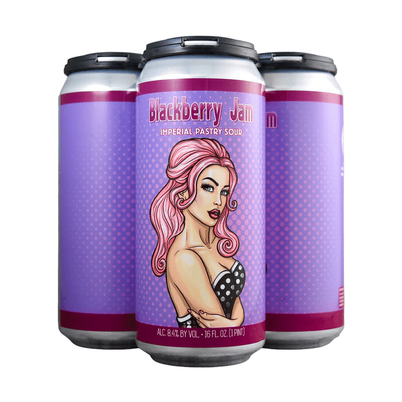 Wild Barrel Brewing 'Blackberry Jam' Imperial Pastry Sour Beer 4-Pack - Vintage Wine & Spirits