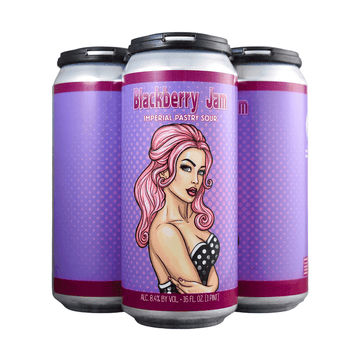 Wild Barrel Brewing 'Blackberry Jam' Imperial Pastry Sour Beer 4-Pack - Vintage Wine & Spirits