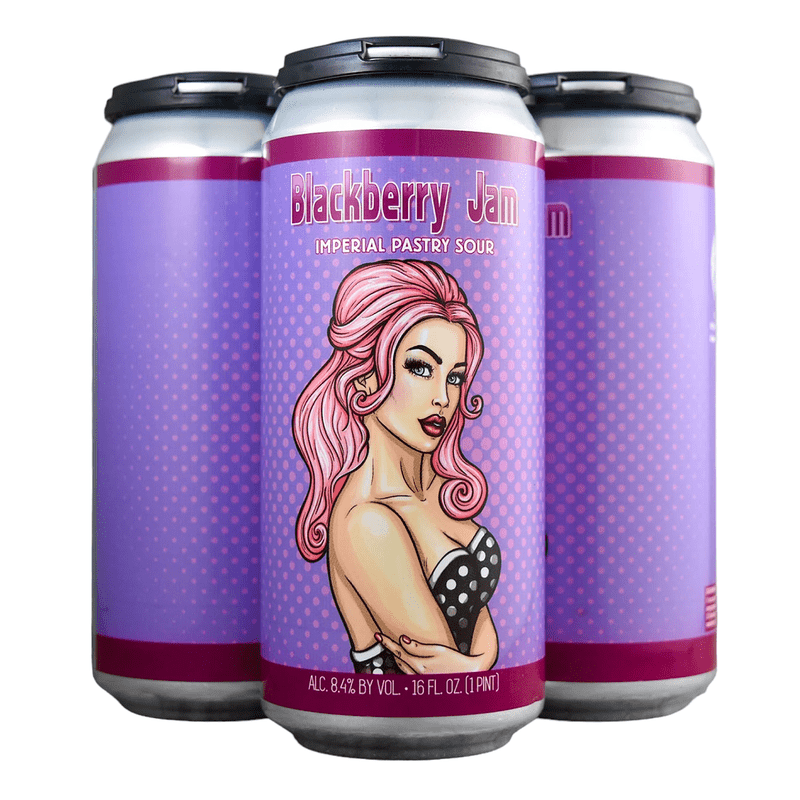 Wild Barrel Brewing 'Blackberry Jam' Imperial Pastry Sour Beer 4-Pack - Vintage Wine & Spirits