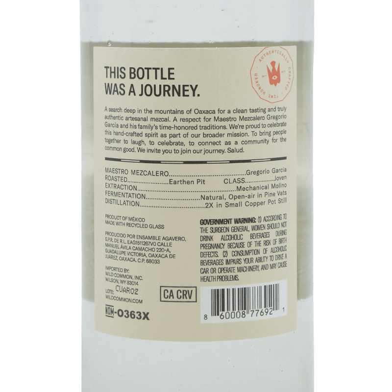 Wild Common Cuishe Mezcal Artesanal - Vintage Wine & Spirits