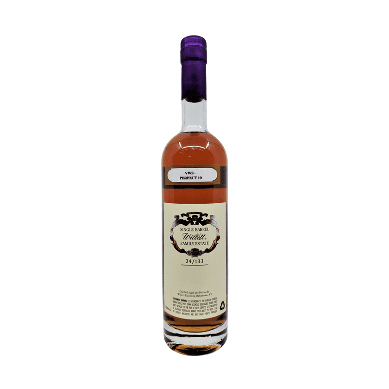 Willett 10 Year Old Family Estate Bottled Single Barrel Straight Bourbon Whiskey Selected By VWS - Vintage Wine & Spirits