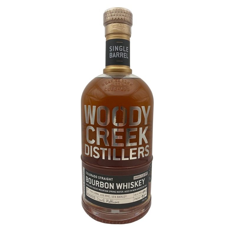 Woody Creek Distillers Single Barrel Colorado Straight Bourbon Whiskey - Vintage Wine & Spirits