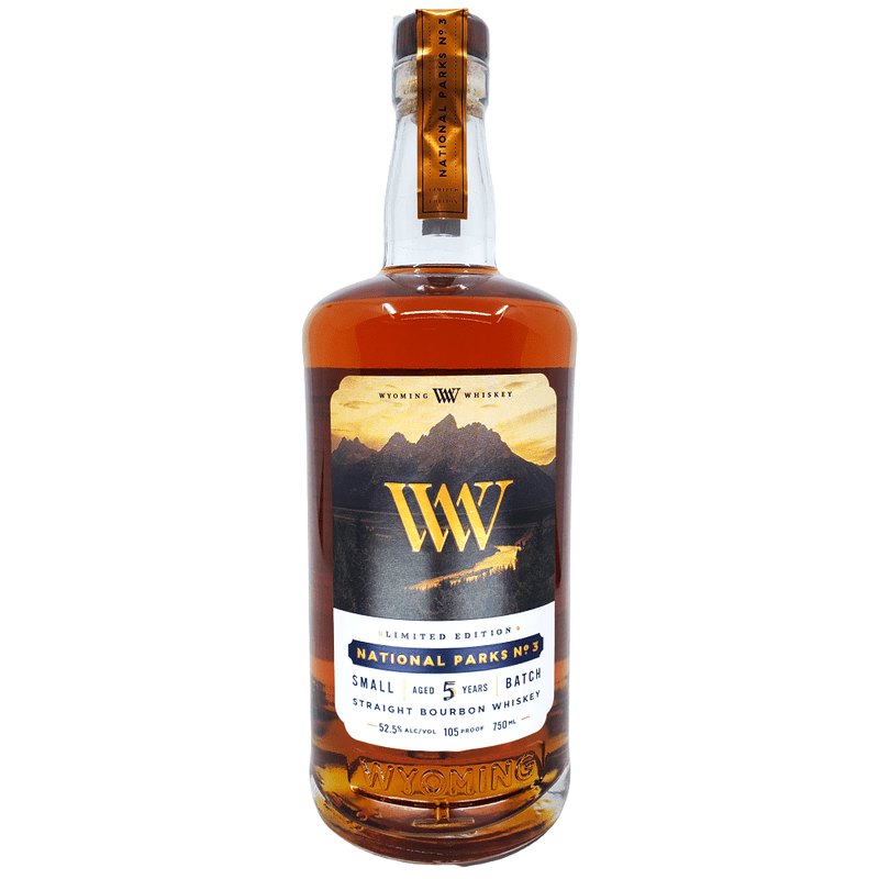 Wyoming Whiskey National Parks No. 3 Small Batch 5 Year Old Straight Bourbon Whiskey - Vintage Wine & Spirits