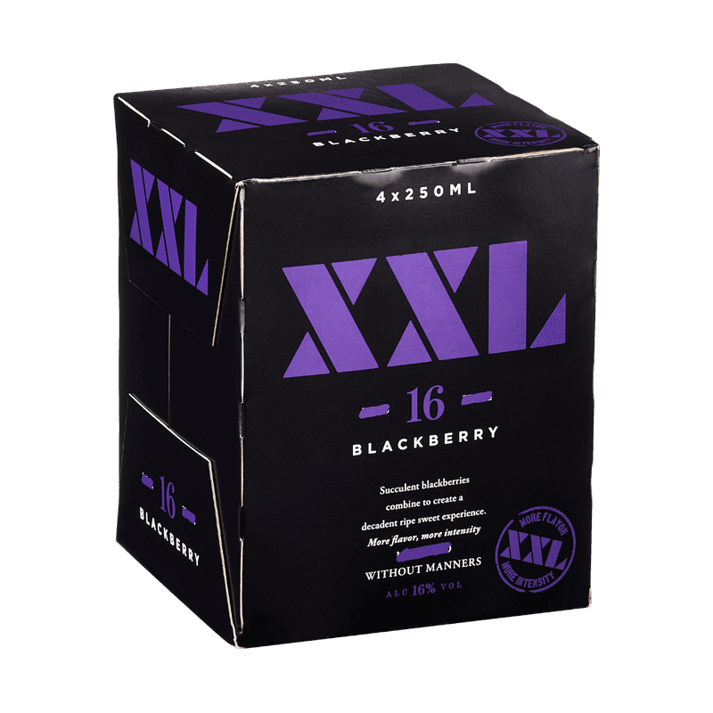 XXL Blackberry Moscato Flavored Wine 4-Pack - Vintage Wine & Spirits