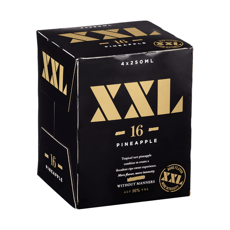 XXL Pineapple Moscato Flavored Wine 4-Pack - Vintage Wine & Spirits