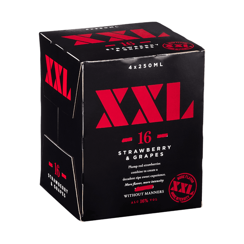 XXL Strawberry Moscato Flavored Wine 4-Pack - Vintage Wine & Spirits