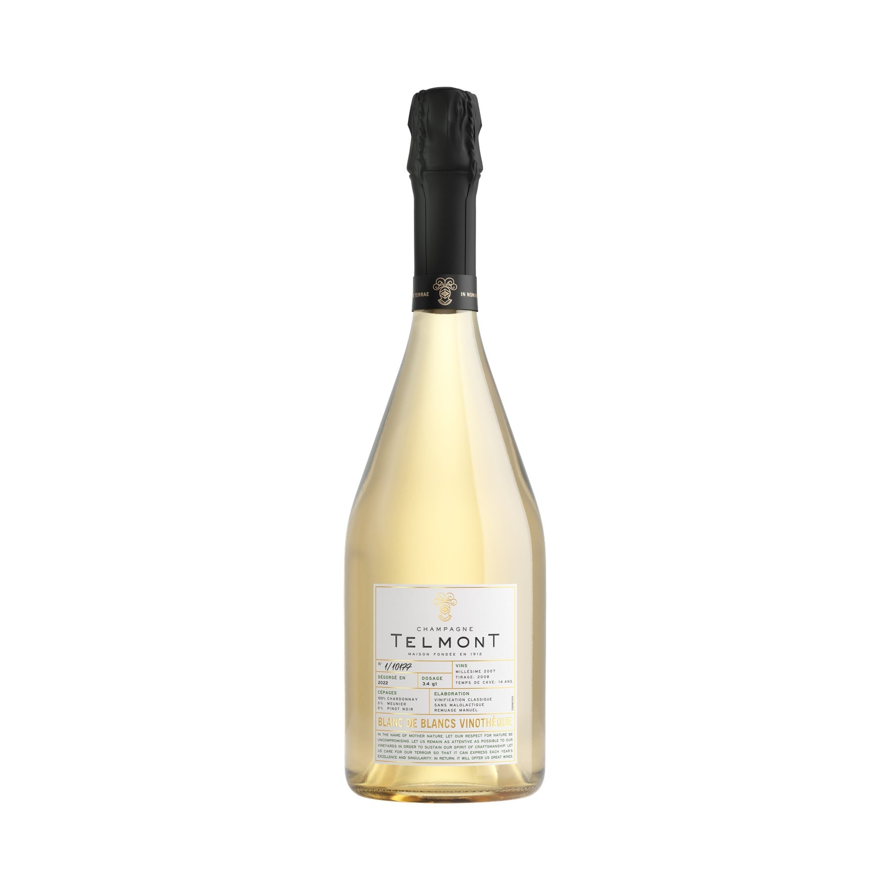 Telmont Blanc de Blancs Vinothèque 2007 Extra Brut Champagne