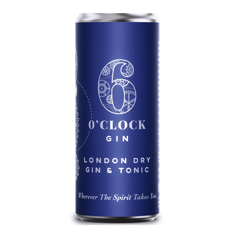 6 O'Clock London Dry Gin & Tonic Cocktail 4-Pack - Vintage Wine & Spirits