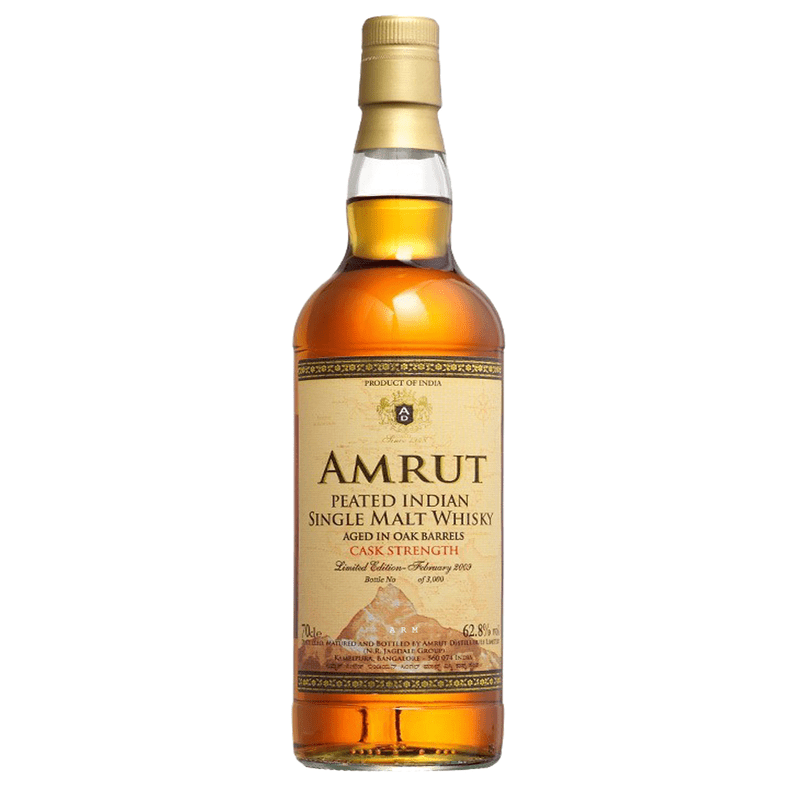 Amrut Peated Cask Strength Single Malt Indian Whisky - Vintage Wine & Spirits