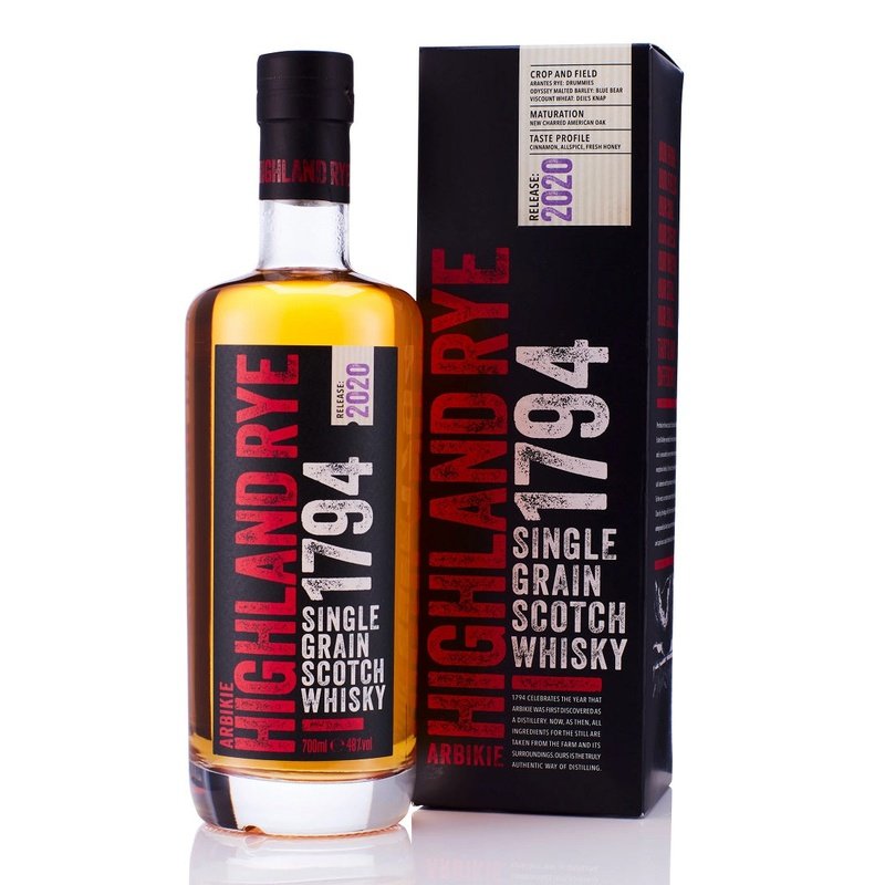 Arbikie 1794 Highland Rye 2020 Release Single Grain Scotch Whisky - Vintage Wine & Spirits