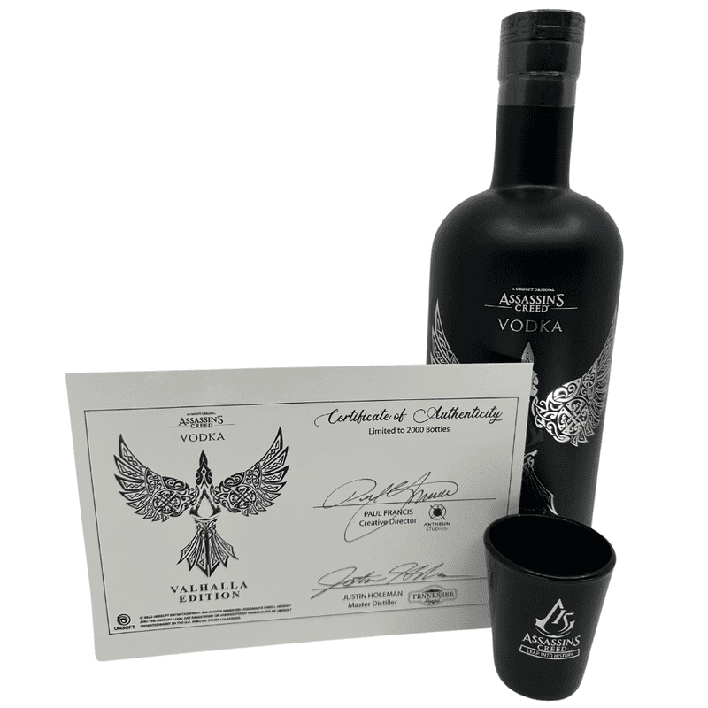 Assassin's Creed Vodka 'Valhalla Edition' Collectors Release with Certificate & Glass Gift Set - Vintage Wine & Spirits