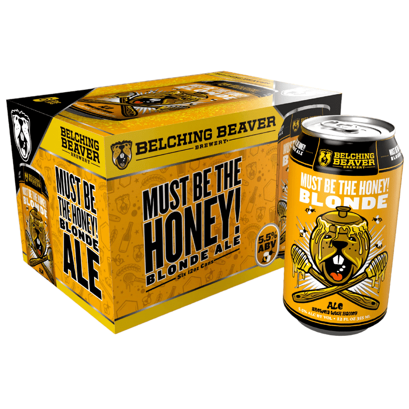 Belching Beaver 'Must Be The Honey!' Blonde Ale Beer 6-Pack - Vintage Wine & Spirits