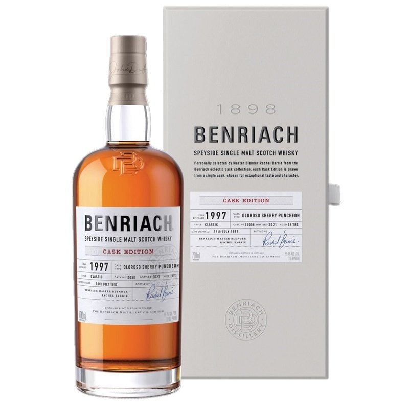 Benriach 1997 Cask #15058 Oloroso Sherry Puncheon 24 Year Old Speyside Single Malt Scotch Whisky - Vintage Wine & Spirits