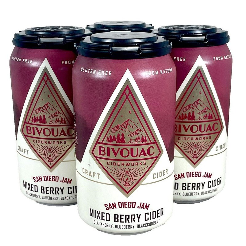 Bivouac Ciderworks 'San Diego Jam' Mixed Berry Cider 4-Pack - Vintage Wine & Spirits