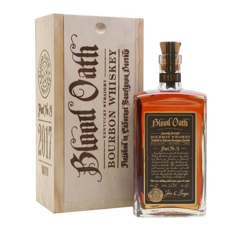 Blood Oath Pact No. 3 Cabernet Sauvignon Barrels Finish Kentucky Straight Bourbon Whiskey - Vintage Wine & Spirits