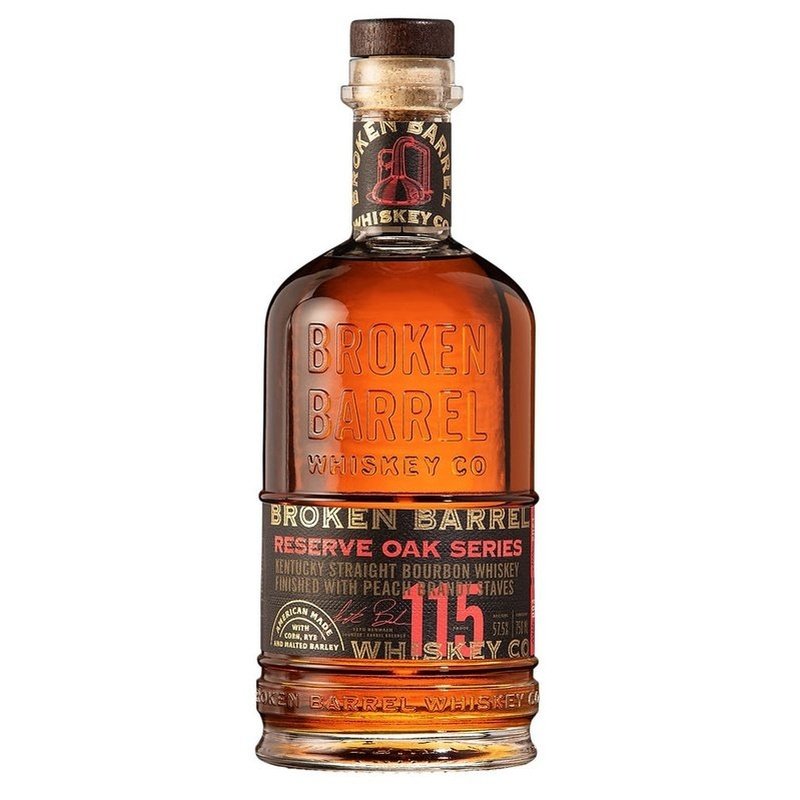 Broken Barrel Reserve Oak Series Peach Brandy Finish Kentucky Straight Bourbon Whiskey - Vintage Wine & Spirits