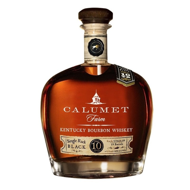 Calumet Farm Single Rack Black 10 Year Old Kentucky Straight Bourbon Whiskey - Vintage Wine & Spirits