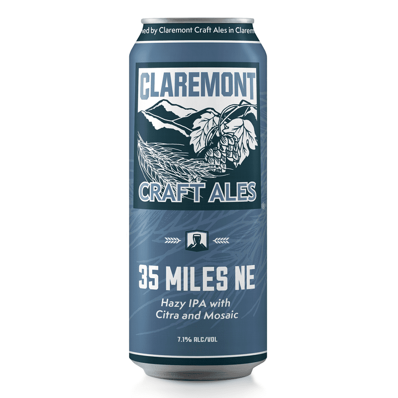 Claremont Craft Ales 35 Miles NE Hazy IPA Beer 4-Pack - Vintage Wine & Spirits