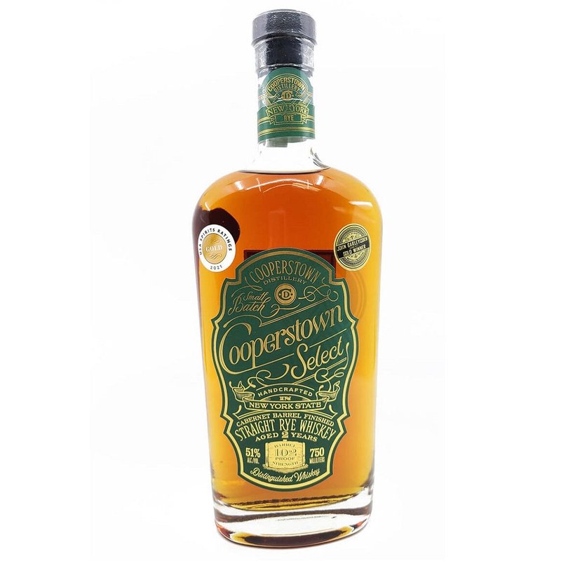 Cooperstown Select 2 Year Old Cabernet Barrel Finished Straight Rye Whiskey - Vintage Wine & Spirits