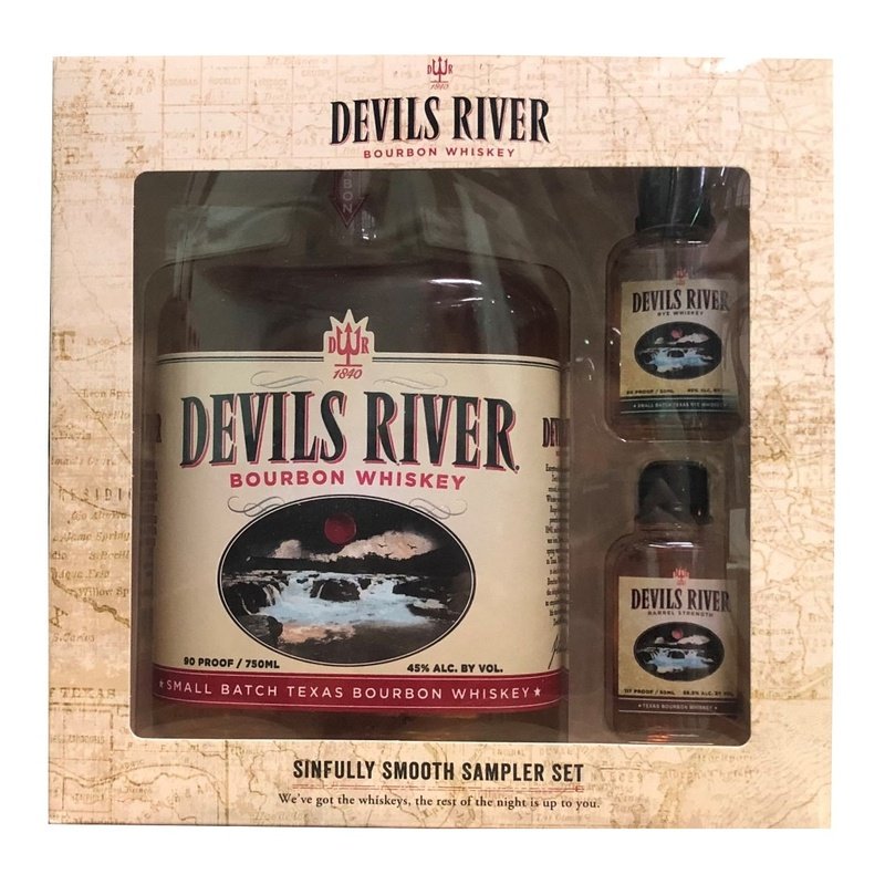 Devils River Bourbon Whiskey + Rye 50ml + Barrel Strength 50ml Gift Set - Vintage Wine & Spirits