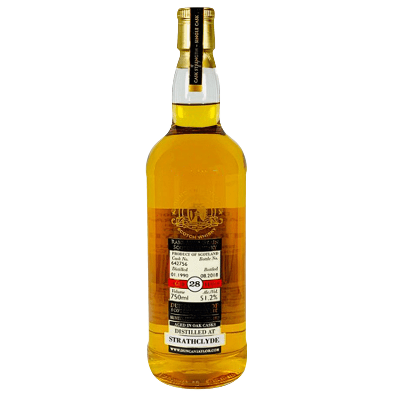 Duncan Taylor 28 Year Old Strathclyde 1990 Rare Auld Grain Scotch Whisky - Vintage Wine & Spirits
