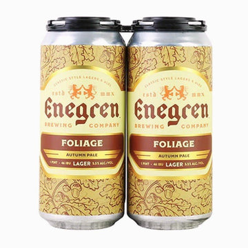Enegren Brewing Co. Foliage Autumn Lager Beer 4-Pack - Vintage Wine & Spirits