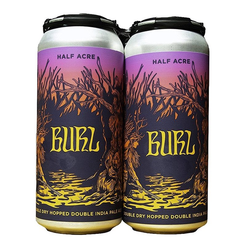 Half Acre Beer Co. Burl Double Dry Hopped DIPA Beer 4-Pack - Vintage Wine & Spirits
