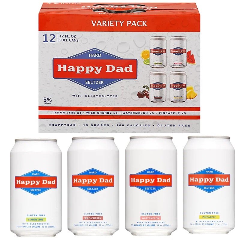 Happy Dad Hard Seltzer Variety 12-Pack - Vintage Wine & Spirits