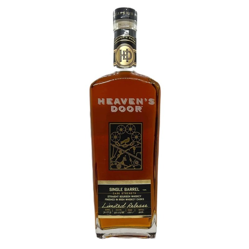 Heaven's Door Single Barrel Cask Strength Irish Whiskey Casks Finish Straight Bourbon Whiskey - Vintage Wine & Spirits