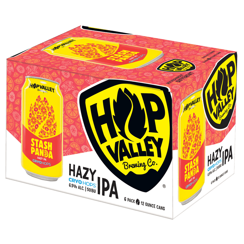 Hop Valley Brewing Co. Stash Panda Hazy IPA Beer 6-Pack - Vintage Wine & Spirits