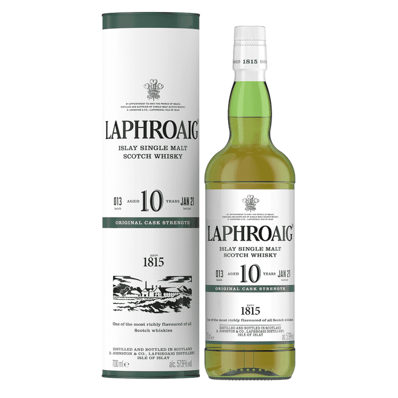 Laphroaig 10 Year Old Cask Strength Batch #013 Islay Single Malt Scotch Whisky - Vintage Wine & Spirits