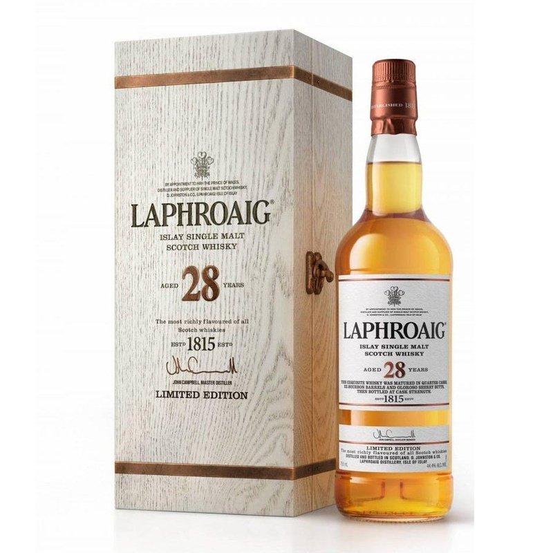 Laphroaig 28 Year Old Islay Single Malt Scotch Whisky Limited Edition - Vintage Wine & Spirits