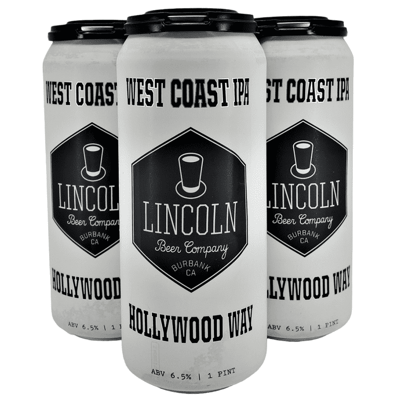 Lincoln Beer Co. Hollywood Way West Coast IPA Beer 4-Pack - Vintage Wine & Spirits