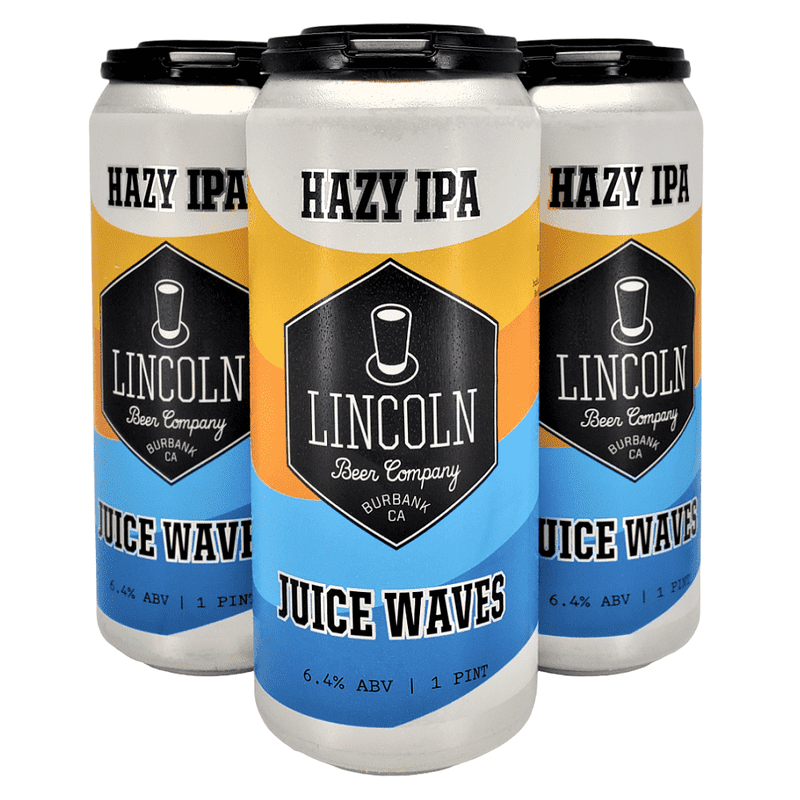 Lincoln Beer Co. Juice Waves Hazy IPA Beer 4-Pack - Vintage Wine & Spirits