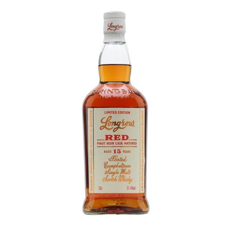 Longrow 'Red' 15 Year Old Pinot Noir Cask Matured Peated Campbeltown Single Malt Scotch Whisky - Vintage Wine & Spirits