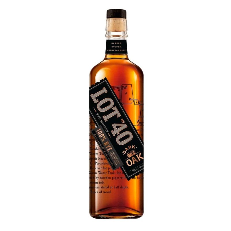 Lot No. 40 Dark Oak Canadian Rye Whisky - Vintage Wine & Spirits