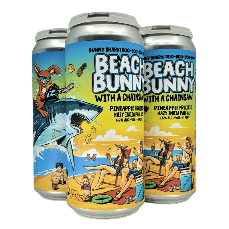 Paperback Brewing Co. Beach Bunny with a Chainsaw! Hazy IPA Beer 4-Pack - Vintage Wine & Spirits
