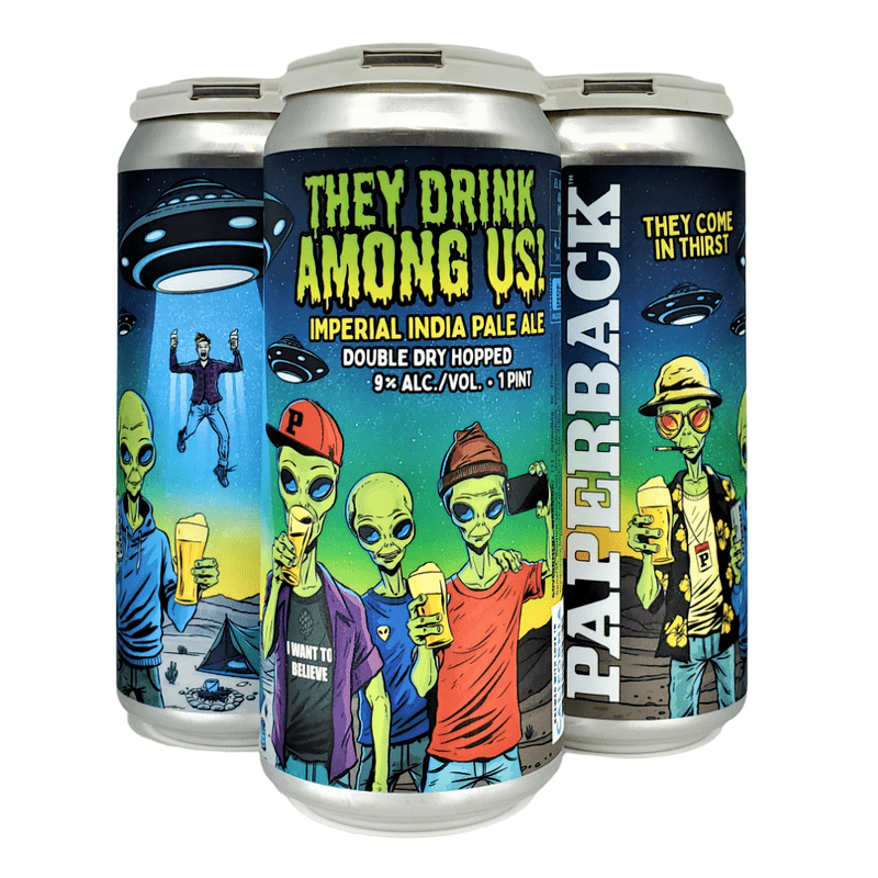 Paperback Brewing Co. They Drink Among Us! Imperial IPA Beer 4-Pack - Vintage Wine & Spirits