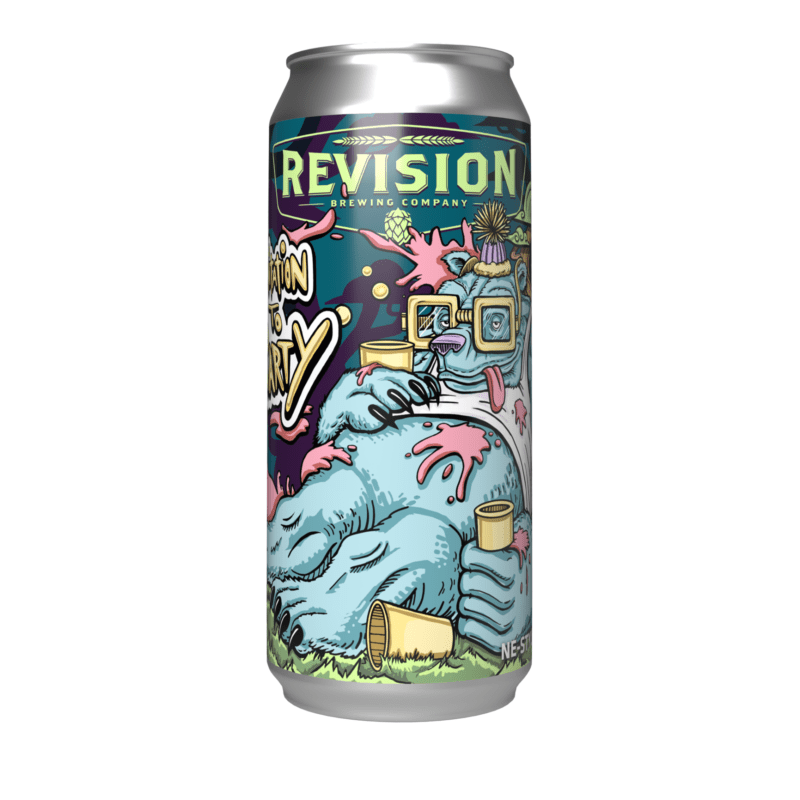 Revision Brewing Co. 'Invitation to Party' NE-Style Hazy Double IPA Beer 4-Pack - Vintage Wine & Spirits